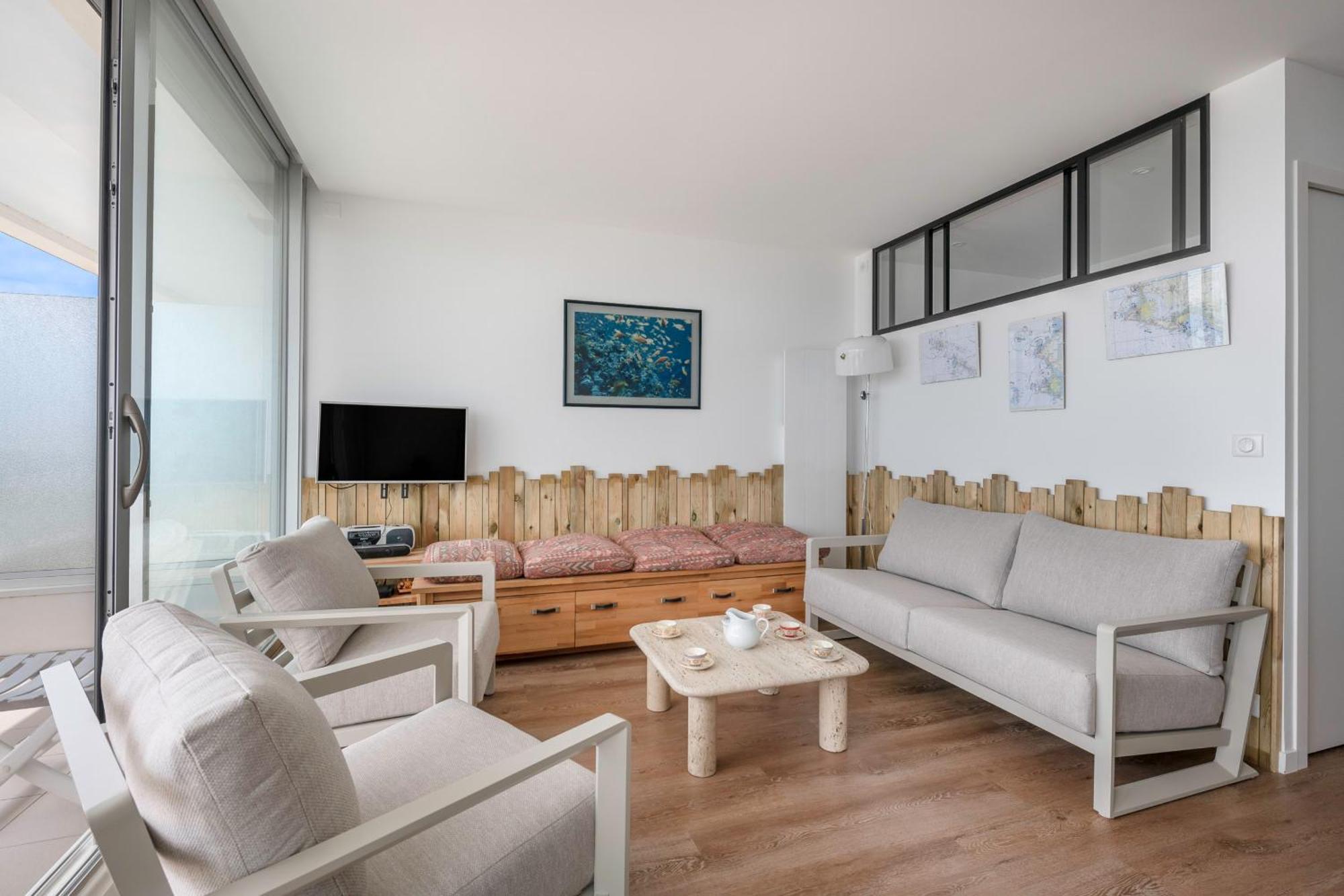 Appartement Pour 6, Vue Mer A 40M De La Plage La Baule エクステリア 写真